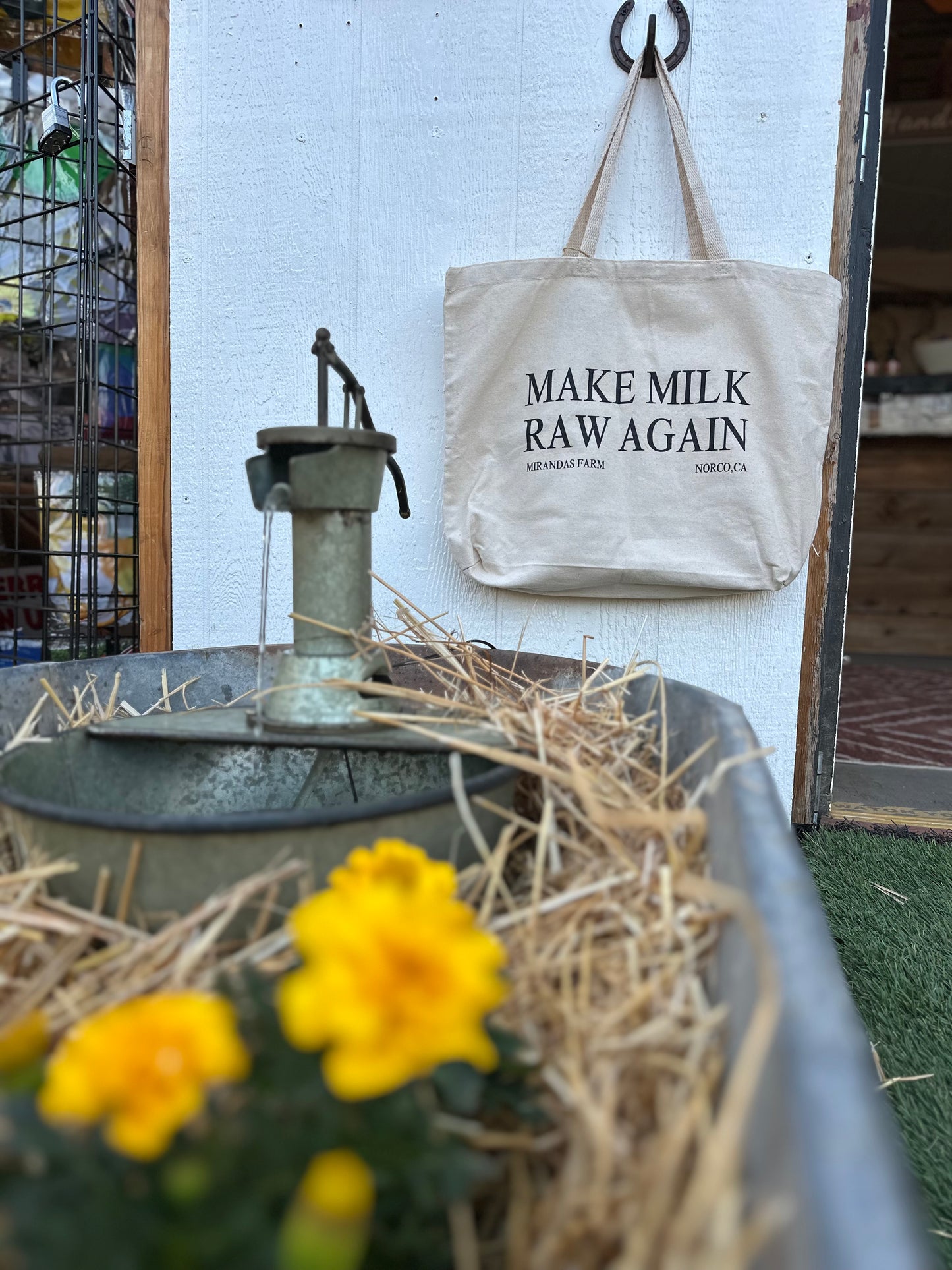 Make Milk Raw Again Tote Bag