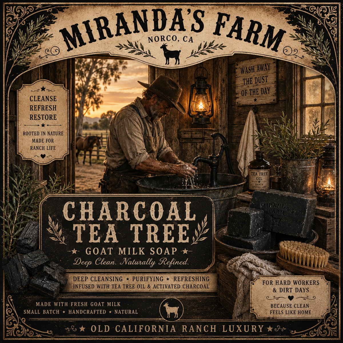Charcoal Tea Tree Bar - Ready mid October
